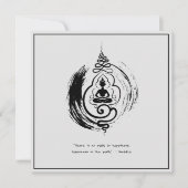 禅引用文：知恵と瞑想 招待状 (正面)