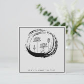 禅引用文：知恵と瞑想 招待状 (スタンド正面)