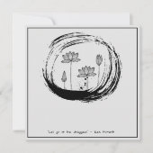 禅引用文：知恵と瞑想 招待状 (正面)