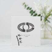 禅引用文：知恵と瞑想 招待状 (スタンド正面)