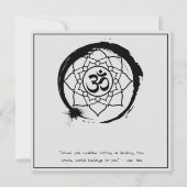 禅引用文：知恵と瞑想 招待状 (正面)