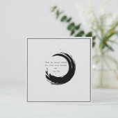 禅引用文：知恵と瞑想 招待状 (スタンド正面)