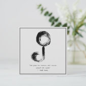 禅引用文：知恵と瞑想 招待状 (スタンド正面)