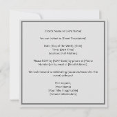 禅引用文：知恵と瞑想 招待状 (裏面)