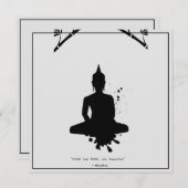 禅引用文：知恵と瞑想 招待状 (正面/裏面)