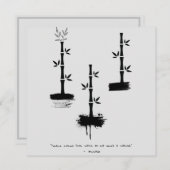 禅引用文：知恵と瞑想 招待状 (正面/裏面)