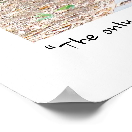 禅感動的引用文竹道トレイル ポスター (角)