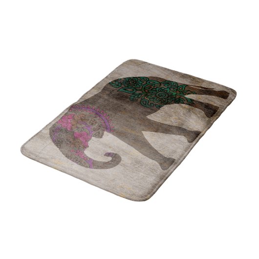 禅族アジアゾウ バスマット (アングル)