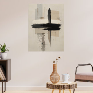 禅日本のミニマルのポスター落ち着いたモダン壁 ポスター