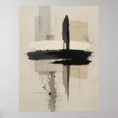 禅日本のミニマルのポスター落ち着いたモダン壁 ポスター (正面)