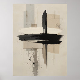 禅日本のミニマルのポスター落ち着いたモダン壁 ポスター