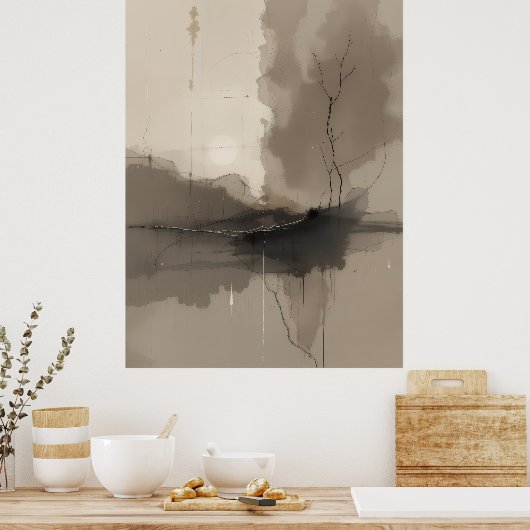 禅日本のミニマルのポスターCalmモダン ポスター (キッチン)