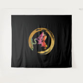 禅日本の盆栽サークルエンソアジアン タペストリー (正面(横))