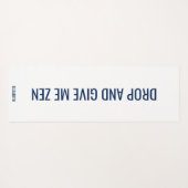 禅海軍与えの登パーソナライズされた下 ヨガマット (裏面(横))