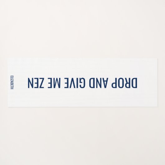 禅海軍与えの登パーソナライズされた下 ヨガマット (裏面(横))