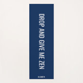 禅海軍与えの登パーソナライズされた下 ヨガマット (正面)