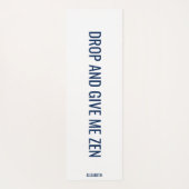 禅海軍与えの登パーソナライズされた下 ヨガマット (裏面)