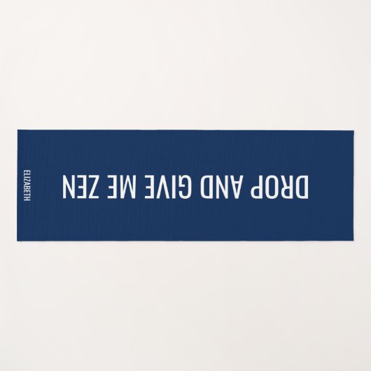 禅海軍与えの登パーソナライズされた下 ヨガマット (正面(横))