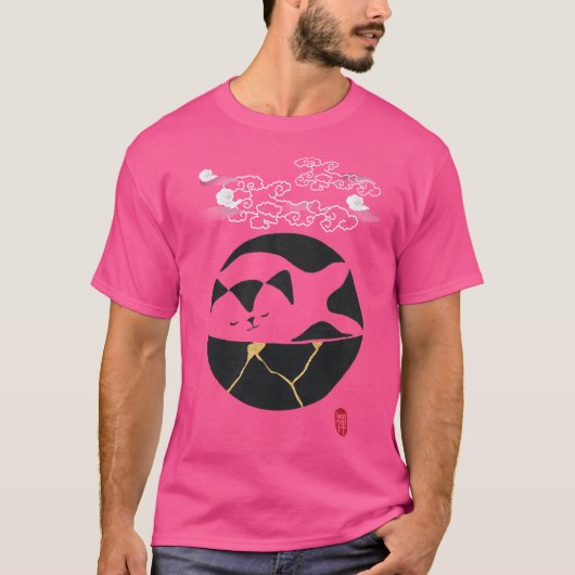 禅猫きんつぎ Tシャツ (正面)