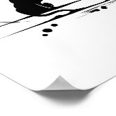 禅猫の瞑想ポスター ポスター (角)