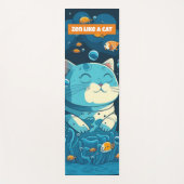 禅猫ヨガマット – 猫好きにぴったりの贈り物 ヨガマット (正面)