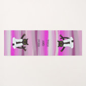 禅猫ヨガ瞑想は中間の枕 ヨガマット (裏面(横))