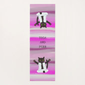 禅猫ヨガ瞑想は中間の枕 ヨガマット (裏面)