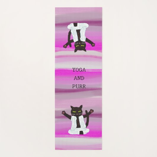 禅猫ヨガ瞑想は中間の枕 ヨガマット (裏面)