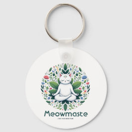 禅猫瞑想ミオマステ キーホルダー