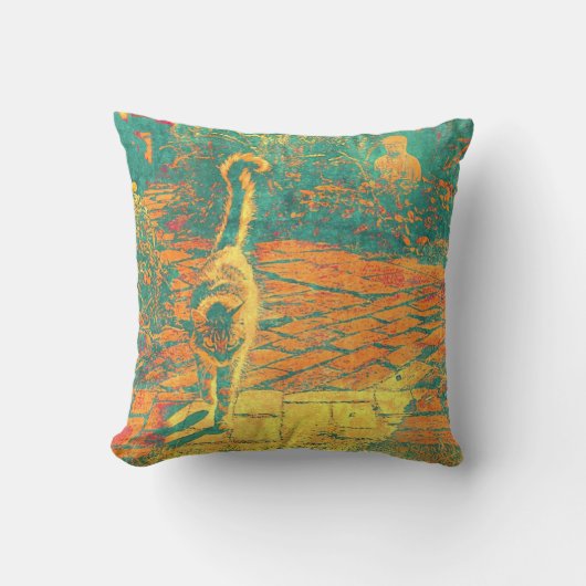 禅猫 クッション (正面)