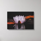 禅白蓮 キャンバスプリント (正面)