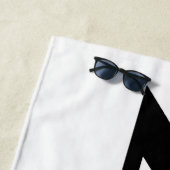 禅白黒ビーチタオル ビーチタオル (インサイチュ)