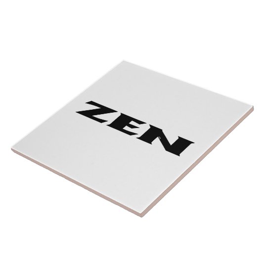 禅白黒大瓦 タイル (側面)