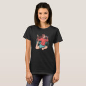 禅瞑想ヨガエカパダラージャカポタサナワインO Tシャツ (正面フル)