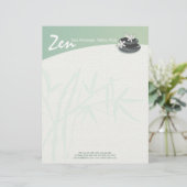 禅石竹ヨガスパマッサージセラピーサロン レターヘッド (スタンド正面)