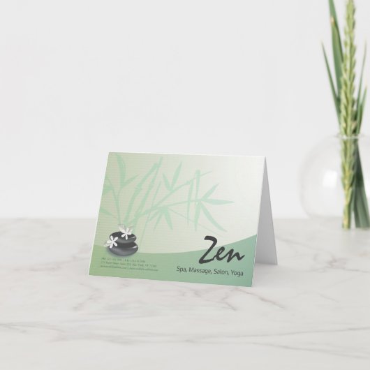 禅石竹ヨガスパマッサージセラピーサロン 案内状