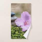 禅石蓮花山水 バスタオルセット (ハンドタオル)