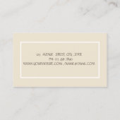 禅石、海、金ゴールドツリーのシルエット 名刺 (裏面)