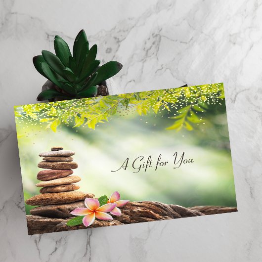 禅石，花，スパ，マッサージ 割引カード