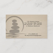 禅石 – 調和と静寂 名刺 (裏面)