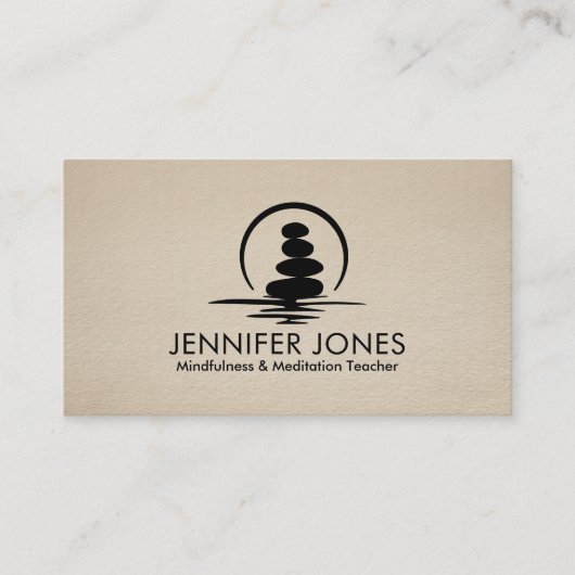 禅石 – 調和と静寂 名刺 (正面)