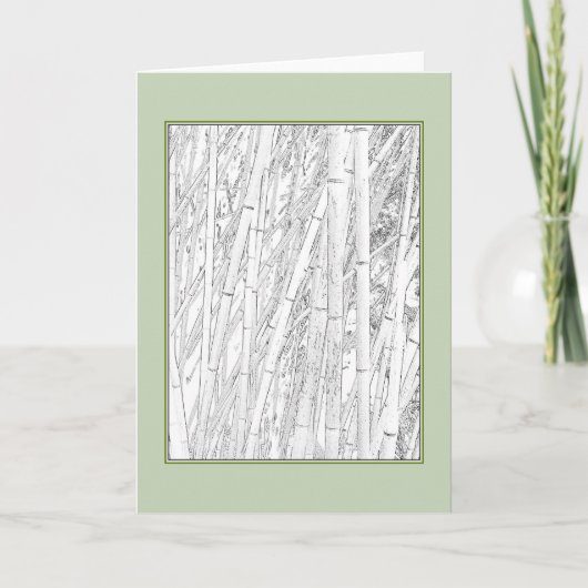 「禅竹」あいさつ空白のきカード カード (正面)