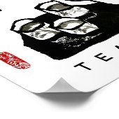 禅絵画の書道・茶道 ポスター (角)