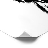 禅絵画ブラシ2 ポスター (角)