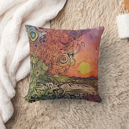 禅美術の枕10 クッション (ブランケット)