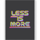 禅考えより小さい シール (正面)