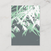 禅葉竹の二重中国の幸結婚せ プレイスカード (裏面)