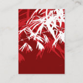 禅葉竹の二重中国の幸結婚せ プレイスカード (裏面)