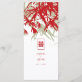 禅葉竹の二重中国の幸結婚せ メニュー (裏面)