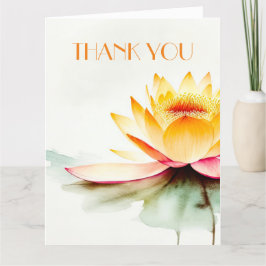 禅蓮の水色 サンキューカード